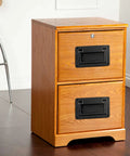 Wooden file cabinet with concealed recessed pull handle in black zinc alloy flush mount hidden door hardware for cabinets 95mm x 60mm.