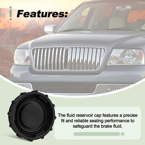 Brake Master Cylinder Cap And Fluid Reservoir Direct Fit Replacement For Ford E Series And F Series Vans And Trucks 1997 2017