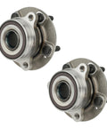 Front Wheel Bearing And Hub Assembly Replacement For Hyundai Elantra 2017 To 2023, Kia Forte 2019 To 2022, set of two 5-lug hubs