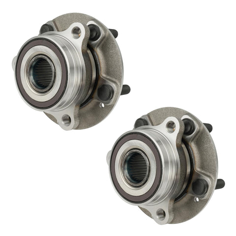Front Wheel Bearing And Hub Assembly Replacement For Hyundai Elantra 2017 To 2023, Kia Forte 2019 To 2022, set of two 5-lug hubs