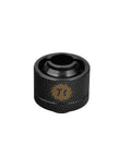 Thermaltake Pacific DIY LCS compression fitting, black, 1/2 in ID x 3/4 in OD, knurled