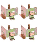 No Wobble Adjustable Furniture Leveling Feet Set For Workbenches And Shelves 4 Pack Heavy Duty Cold Rolled Steel Easy Install Height Precision Golden Finish Stabilizes Uneven Floors And Extends Your Furniture Life, 4 metal feet