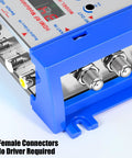 RF Modulator For TV Transforms HDMI Or CVBS RCA Into RF Coaxial with F female connectors, VHF UHF output, PAL NTSC support.