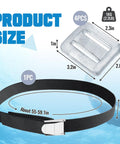 All Around Dive Weights Set For Scuba And Freediving With Nylon Weight Belt And Metal Quick Release Buckle Includes Four Two Point Two Pound Weights For Spearfishing And Summer Underwater Adventures showing belt and weights dimensions