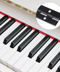 Premium Black Coated Piano Hinge 30 Inch Continuous Stainless Steel Door Hardware Heavy Duty Cut To Fit Length Zero Gaps Marine Boat Cabinet Box Furniture Easy Install Kit on piano keys.