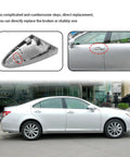 Chrome Door Handle Cover Cap For Lexus ES350 2007 2012 And LS600h 2008 2016 LS460 2007 2017 Front Driver Side Key Cover Replacement ABS