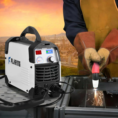 65 Amp Dual Voltage Plasma Cutter Machine 120V 240V Beast With IGBT Inverter High Frequency Touch Arc in use cutting metal