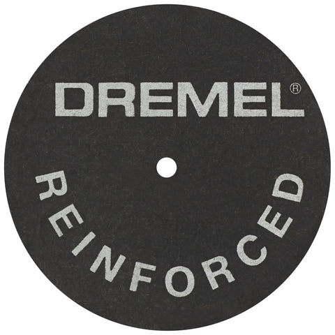 Fiberglass Reinforced Cut Off Wheel One And One Quarter Inch Diameter 0.045 Inch Thick Black For Metal Rotary Tools Cutting Bolts Screws
