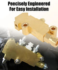 Badass Brake Proportioning Valve For Four Wheel Disc Systems, solid brass, engineered for quick installation on classic vehicles.