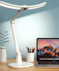 E Reading LED Desk Lamp With Monitor Sensor Touch Control Auto Dimming Swing Arm Eye Caring Desk Light for dual monitors