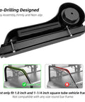Golf Cart Armrest With Cup Holder And Rear Seat Rests For EZGO Club Car Yamaha, no-drill design, fits square tube frames.