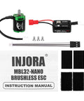 MBL32-NANO Brushless ESC And Green Viper 1621 3600KV Motor Bundle For 1/30 Axial SCX30 RC Cars with manual and accessories