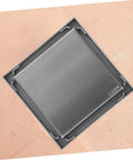 Heavy Duty Stainless Steel Shower Floor Drain Filter Top Shelf Hair Catcher Strainer for Bathroom Tub and Sink, top view.