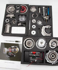 Quarter Scale Turboshaft Engine Model Kit with 470+ Parts, Aluminum Alloy, and Stainless Steel Components