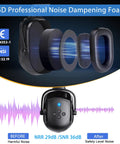 AM FM Radio Headphones With Digital LCD Display And 30dB Hearing Protection Earmuffs for Mowing, Noise Dampening Feature