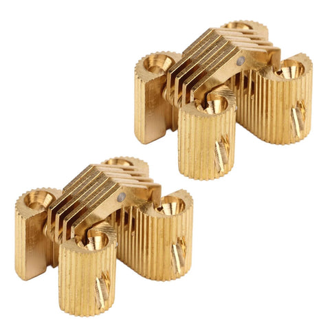 Set of hidden copper hinges for DIY furniture projects