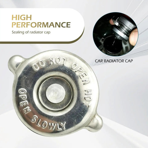 16 PSI Stainless Steel Radiator Cap With Lug Seal Design Heavy Duty Replacement For Most Cars Silver Engine Cooling Cap