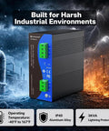 Heavy Duty 24V Dc 240W Din Rail Power Supply Switching Converter, IP40 aluminum case for industrial automation.