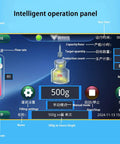 Heavy Duty Automatic Filling Machine For Viscous Liquids And Creamy Sauces Precision operation panel showing settings and performance data.