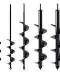 Set Of 5 Garden Auger Drill Bits For Planting With 3/8 Inch Hex Drive, Deep Hole Digger in assorted sizes for planting
