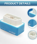 Two Pack OBD2 Fuel Saver Upgrade Plug And Plate For Diesel Vehicles, Boosts Power And Fuel Efficiency, Blue Color, Front View