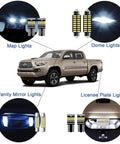 Interior LED Lighting Kit 10 Piece For Toyota Tacoma All Model Years 2005 Through 2022 Map Lights Dome Lights Vanity Mirror Lights