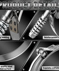 Must Have 24 Pack T Bolt Hose Clamp Set With Reinforcement Spring Stainless Steel Constant Tension Eight Size Range From 49-116mm details