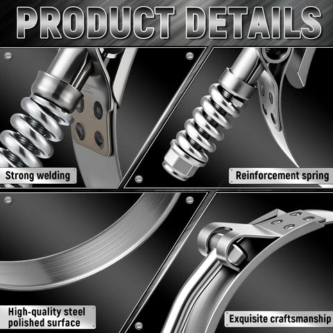 Must Have 24 Pack T Bolt Hose Clamp Set With Reinforcement Spring Stainless Steel Constant Tension Eight Size Range From 49-116mm details