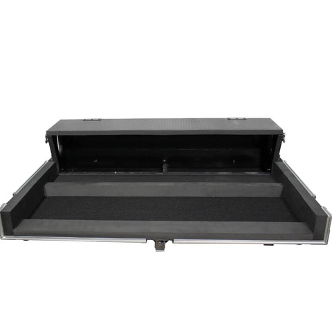 Built Tough Ata Flight Case For Allen Heath Qu 32 Digital Audio Mixer With Rigid Hard Shell Exterior And Secure Doghouse Compartment For Tour Ready Sound Crews