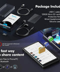 Package contents of Android MP3 Player With Bluetooth And WiFi 4.5 Inch IPS Touchscreen Streams Spotify Pandora Amazon Music