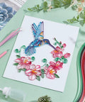 Killer DIY Quilling Kit Featuring 240 Dope Color Strips And A Smooth Guide Tool for Flower Hummingbird Paper Craft Projects
