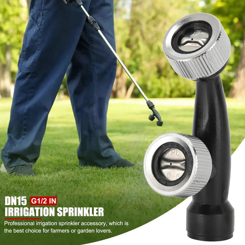 DN15 G1/2 Inch Double Tip Nozzle Replacement For Backpack Sprayer Ideal For Garden Backyard Patio And Nursery No Sweat