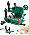 Rugged Metal Workhorse Tenoning Jig For Band Saw And Table Saw Chopping Precision Mortise And Tenon Joints With Quick Release Vise And Sure Grip Stability, showcasing durable metal construction.