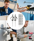 Anti Vibration Aluminum Blind Rivets Assortment Kit With Steel Mandrel Pro Grade Heavy Duty Rivets in use by workers