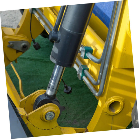 Rugged Rubber Flat Washers Kit For Excavator Pin And Digger Arm Shim Parts Two Pack Loader Arm Bushing Heavy Duty Vibration Pads To Maximize Performance And Extend Equipment Life, black rubber washer on excavator arm pin