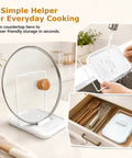 Say Goodbye To Soggy Counters With This Foldable Pot Lid Holder And Spoon Rest Durable Slow Cooker Stand Non Slip Design Secures hot glass lid