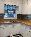 Kitchen with wood look peel and stick contact paper for desk and computer table DIY easy install self removable waterproof vinyl.