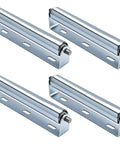 10 Inch Galvanized Steel Conveyor Rollers With Bracket 1.5 Inch Diameter Heavy Duty Spring Loaded Quick Install Rollers For Roller Stands