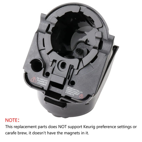 All-In-One Replacement Cup Pod Holder Needle Assembly Kit For 2.0 Coffee Makers, close-up view of pod holder and housing