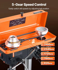 5-gear control of 8 Inch Benchtop Drill Press With Five Speed Settings 750 1140 1740 2340 3200 RPM, belt position