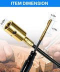 Flexible Shaft Replacement Kit 39 Inch S-93 Shaft And S-77 Sheath, dimensions shown, parts assembled with woodworking context.