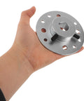 Predator ATV Spline Rear Axle Hub Bore Keyway Replacement Part For Go Kart Offroad Builds High Load Mechanical Engagement Quick Swap Maintenance For Max Power Transmission, silver metal 5/8 inch bore hub