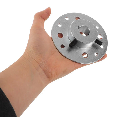 Predator ATV Spline Rear Axle Hub Bore Keyway Replacement Part For Go Kart Offroad Builds High Load Mechanical Engagement Quick Swap Maintenance For Max Power Transmission, silver metal 5/8 inch bore hub