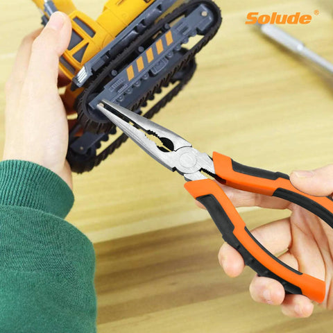 182 Piece Home Repair Tool Set With Durable Case For DIY Projects, needle nose pliers adjusting small parts