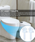 Universal White Toilet Seat Screw Replacement Kit With Heavy Duty Plastic Bolts Hinge Nut Washer Set For Hassle Free Bathroom Fixes and Top Shelf Upgrades, showing bolts and washers for most toilet sizes.