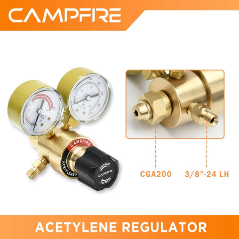 Air Acetylene Torch Kit With Tool Bag Turbo Torch Workhorse High Heat Brazing Tool Quick Disconnect System CGA 200 regulator