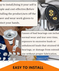 Dryer Drum Bearing Replacement Kit For GE Hotpoint Dryers Includes Drive Belt WE12M29 components and installation tips image