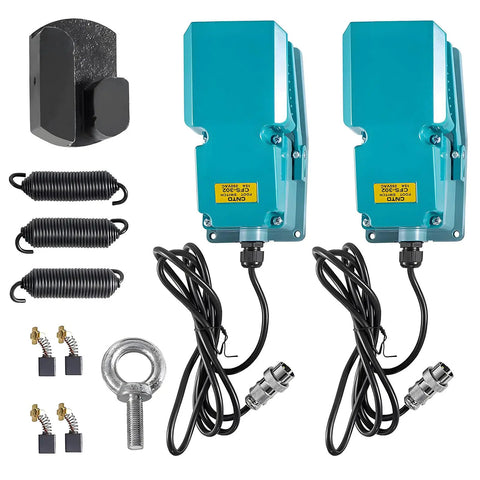 Heavy Duty 1600W Electric Rebar Bender And Cutter Machine For Steel Rods components including motors, springs, and hooks.