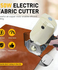 Super Heavy Duty 250W Electric Fabric Cutter With Pure Copper Motor For Leather Cloth And Textiles cutting leather fabric.