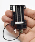 Precision Linear Actuator With Planetary Gear Stepper Motor 6mm Screw 30mm Stroke 2 Phase 4 Wire in hand, showcasing compact design.